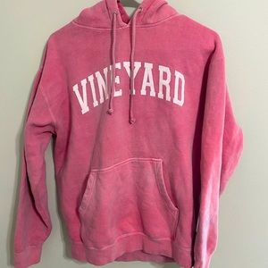 Pink Vineyard Hoodie Size Small